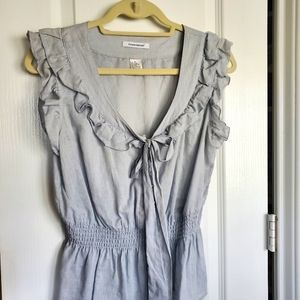 Baby blue sleeveless top